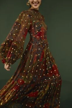 Farm Rio Black Rainforest Maxi Dress 6 Farm Rio Black Rainforest Maxi Dress -Farm Rio 301812 03