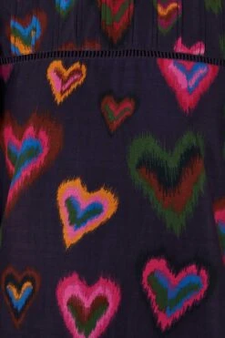 Farm Rio Navy Ikat Dyed Hearts Mini Dress 9 Farm Rio Navy Ikat Dyed Hearts Mini Dress -Farm Rio 301817 05