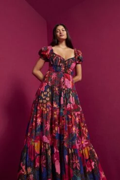 Farm Rio Mixed Wild Life Lenzing™ Ecovero™ Viscose Maxi Dress 9 Farm Rio Mixed Wild Life Lenzing™ Ecovero™ Viscose Maxi Dress -Farm Rio 301881 05