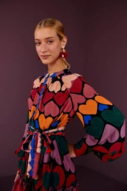 Farm Rio Full Of Hearts Mini Dress 8 Farm Rio Full Of Hearts Mini Dress -Farm Rio 301905 03