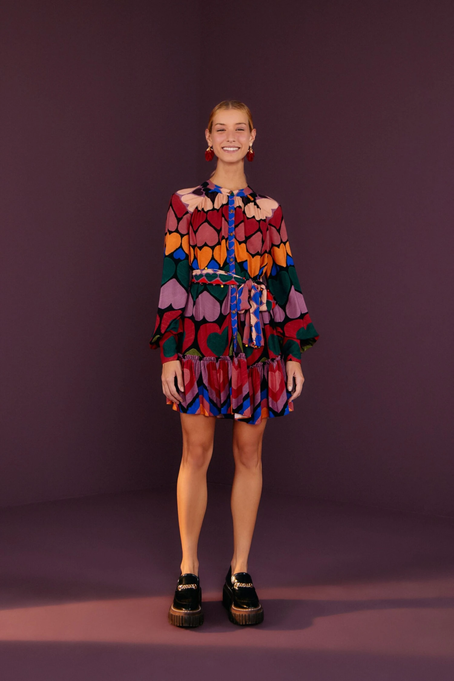 Farm Rio Full Of Hearts Mini Dress 4 Farm Rio Full Of Hearts Mini Dress - Image 4