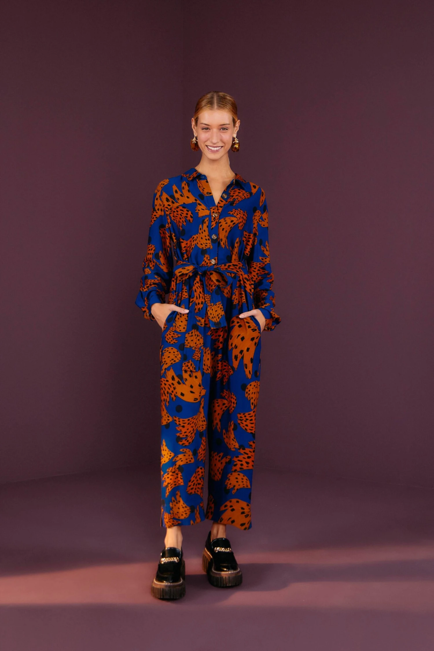 Farm Rio Navy Bananica Jumpsuit 1 Farm Rio Navy Bananica Jumpsuit