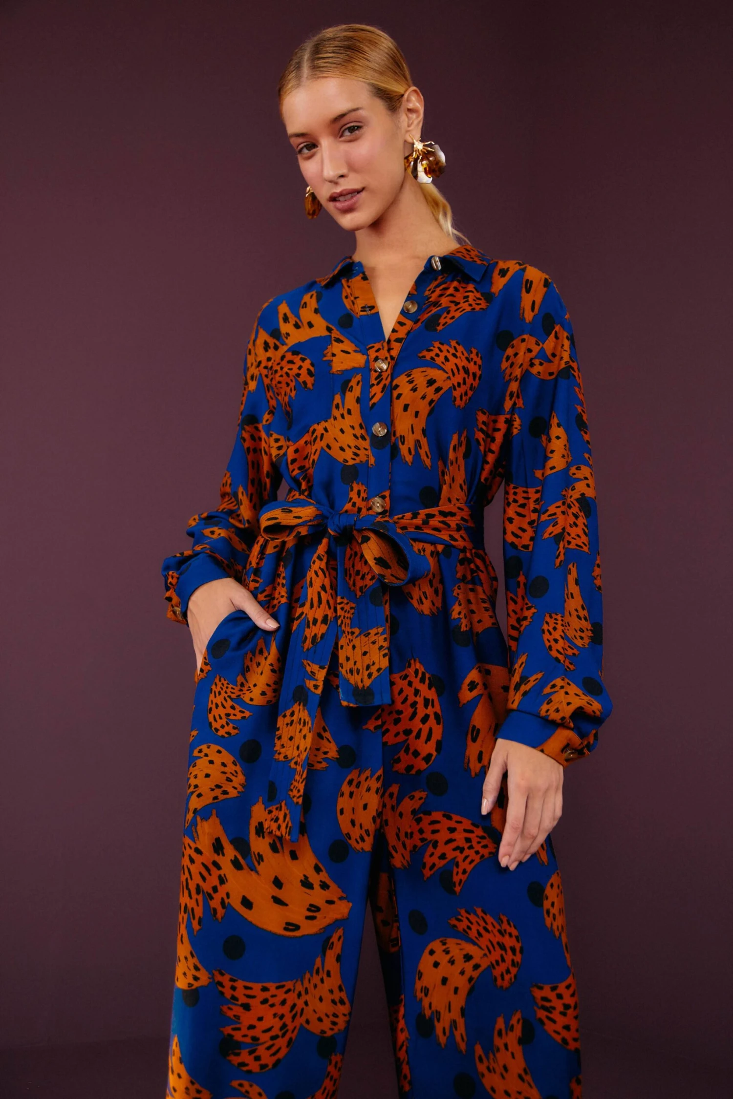 Farm Rio Navy Bananica Jumpsuit 3 Farm Rio Navy Bananica Jumpsuit - Image 3