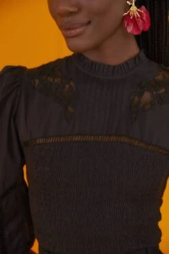 Farm Rio Black Lace Blouse 8 Farm Rio Black Lace Blouse -Farm Rio 301996 03