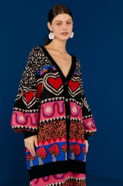 Farm Rio Graphic Elements Ainika Cardigan -Farm Rio 302217 03