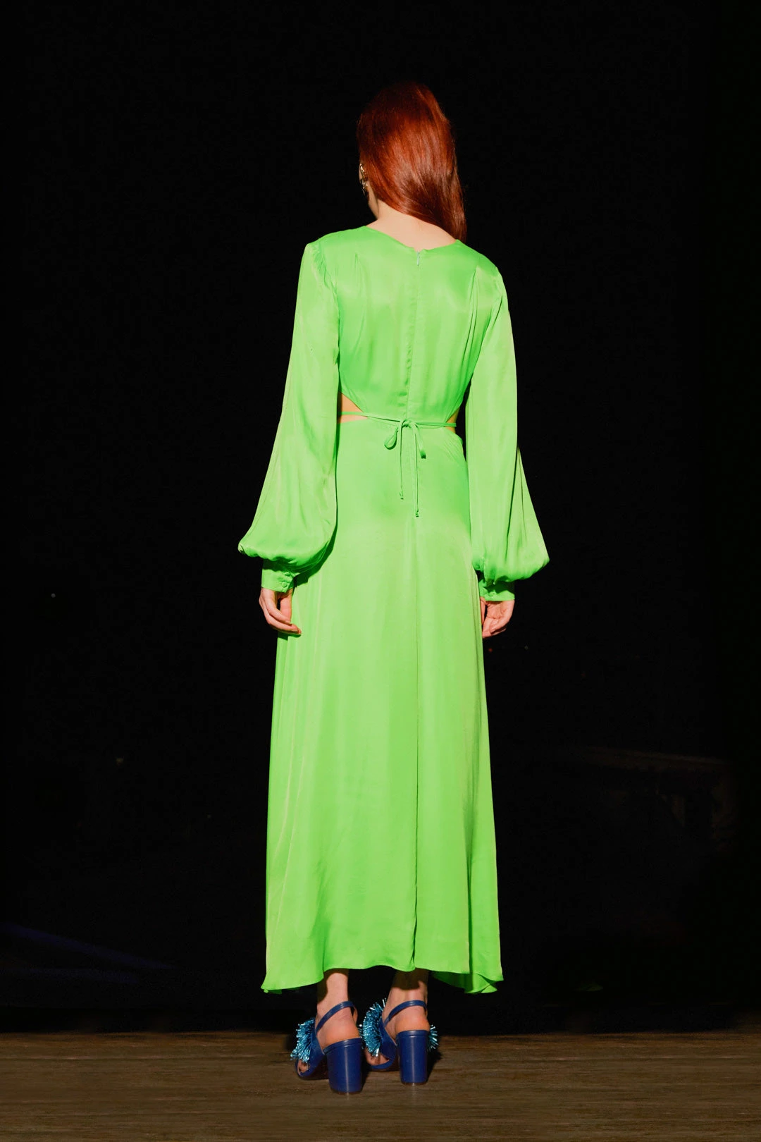 Farm Rio Lime Green Cut Out Maxi Dress 2 Farm Rio Lime Green Cut Out Maxi Dress - Image 2