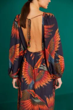 Farm Rio Arabesque Toucans Midi Dress 9 Farm Rio Arabesque Toucans Midi Dress -Farm Rio 303801 03