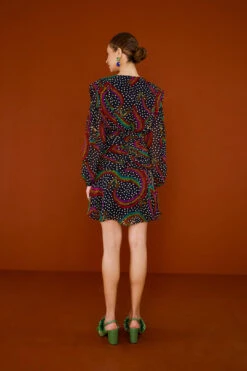 Farm Rio Rainbow Oxen Mini Dress 8 Farm Rio Rainbow Oxen Mini Dress -Farm Rio 303807 04