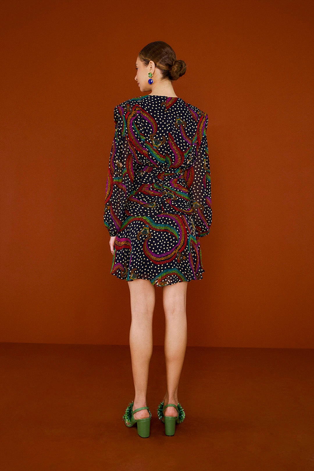 Farm Rio Rainbow Oxen Mini Dress 4 Farm Rio Rainbow Oxen Mini Dress - Image 4