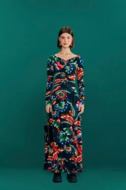 Farm Rio Black Chevron Forest Lenzing™ Ecovero™ Viscose Dress 8 Farm Rio Black Chevron Forest Lenzing™ Ecovero™ Viscose Dress -Farm Rio 303809 02