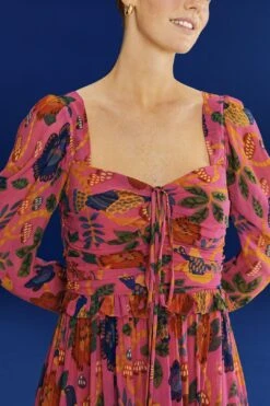 Farm Rio Pink Sweet Forest Maxi Dress -Farm Rio 303818 03