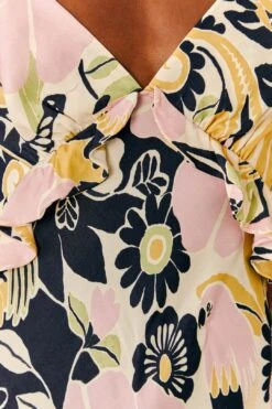 Farm Rio Sand Vintage Forest Lenzing™ Ecovero™ Viscose Midi Dress 10 Farm Rio Sand Vintage Forest Lenzing™ Ecovero™ Viscose Midi Dress -Farm Rio 303824 05