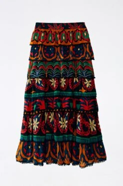 Farm Rio Black Night Sky Maxi Skirt 11 Farm Rio Black Night Sky Maxi Skirt -Farm Rio 303828 06