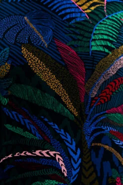 Farm Rio Amazonia Night Lenzing™ Ecovero™ Viscose Midi Dress -Farm Rio 303850 04