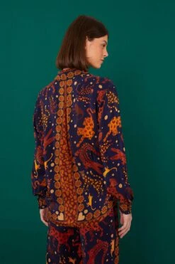Farm Rio Navy Animal Sky Shirt -Farm Rio 303857 03
