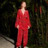 Farm Rio Red Mystic Night Jumpsuit