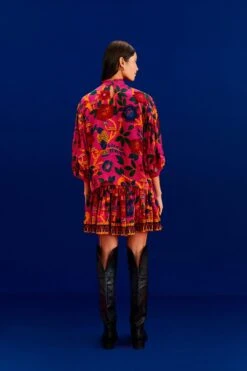 Farm Rio Pink Sweet Forest Blouse 7 Farm Rio Pink Sweet Forest Blouse -Farm Rio 303876 03