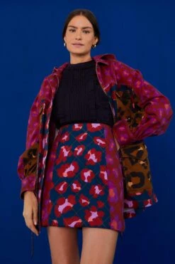 Farm Rio Mixed Leopards Mini Skirt -Farm Rio 303888 03