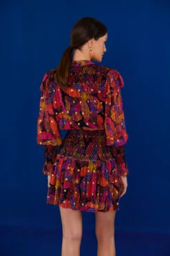 Farm Rio Black Heart Daisy Mini Dress -Farm Rio 303895 02