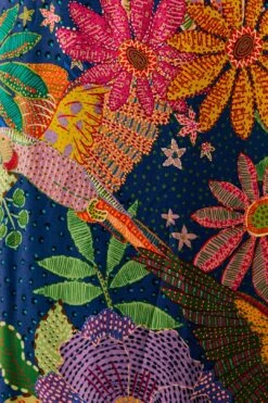 Farm Rio Navy Cool Macaw Maxi Dress 10 Farm Rio Navy Cool Macaw Maxi Dress -Farm Rio 303923 05