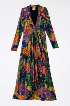 Farm Rio Navy Cool Macaw Maxi Dress 11 Farm Rio Navy Cool Macaw Maxi Dress -Farm Rio 303923 06