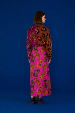 Farm Rio Pink Wild Leopards Lenzing™ Ecovero™ Viscose Maxi Skirt 6 Farm Rio Pink Wild Leopards Lenzing™ Ecovero™ Viscose Maxi Skirt -Farm Rio 303949 03