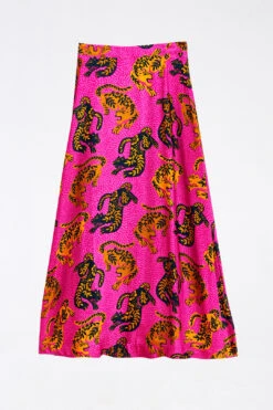 Farm Rio Pink Wild Leopards Lenzing™ Ecovero™ Viscose Maxi Skirt 7 Farm Rio Pink Wild Leopards Lenzing™ Ecovero™ Viscose Maxi Skirt -Farm Rio 303949 04