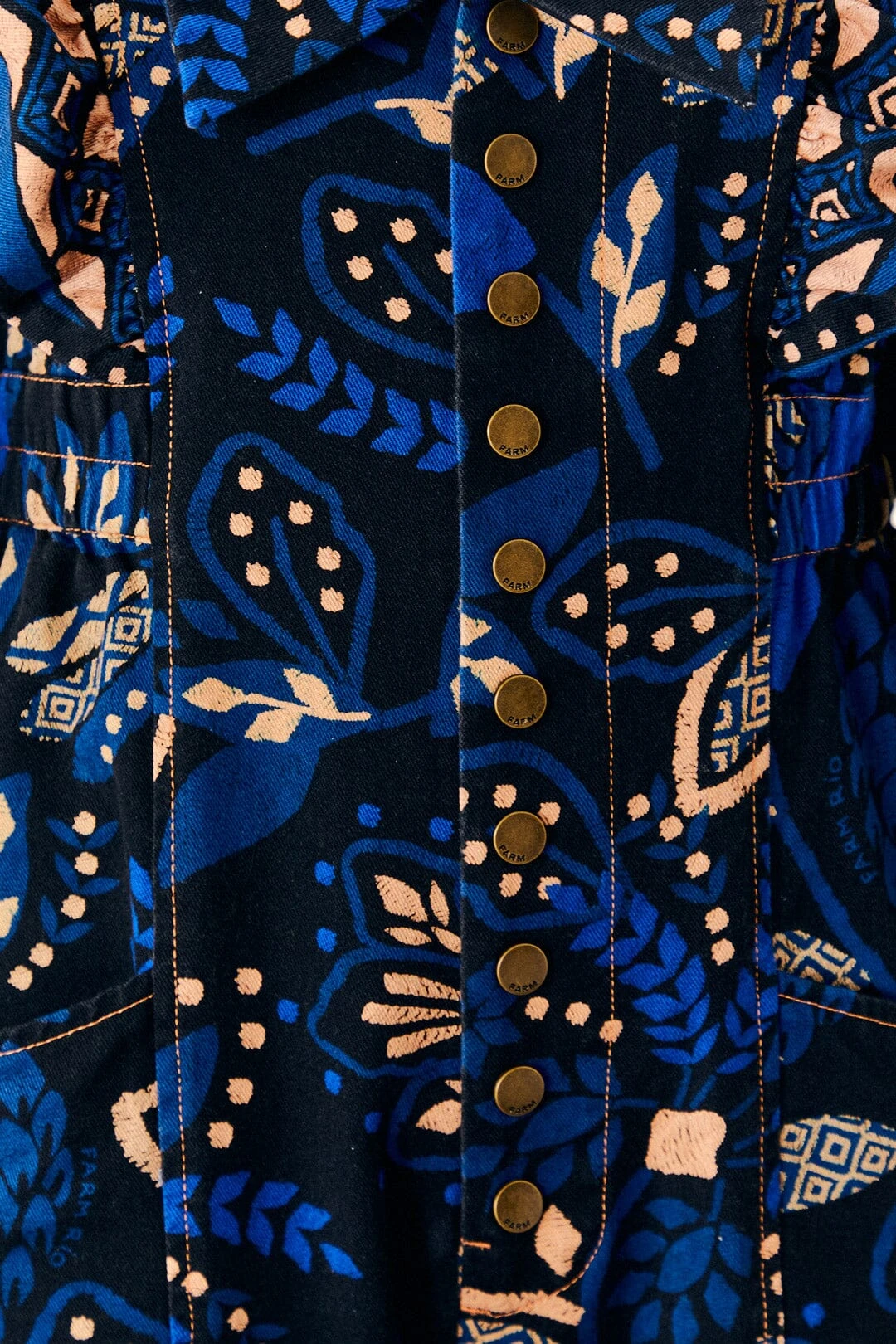 Farm Rio Black Macaw Forest Jumpsuit 5 Farm Rio Black Macaw Forest Jumpsuit - Image 5