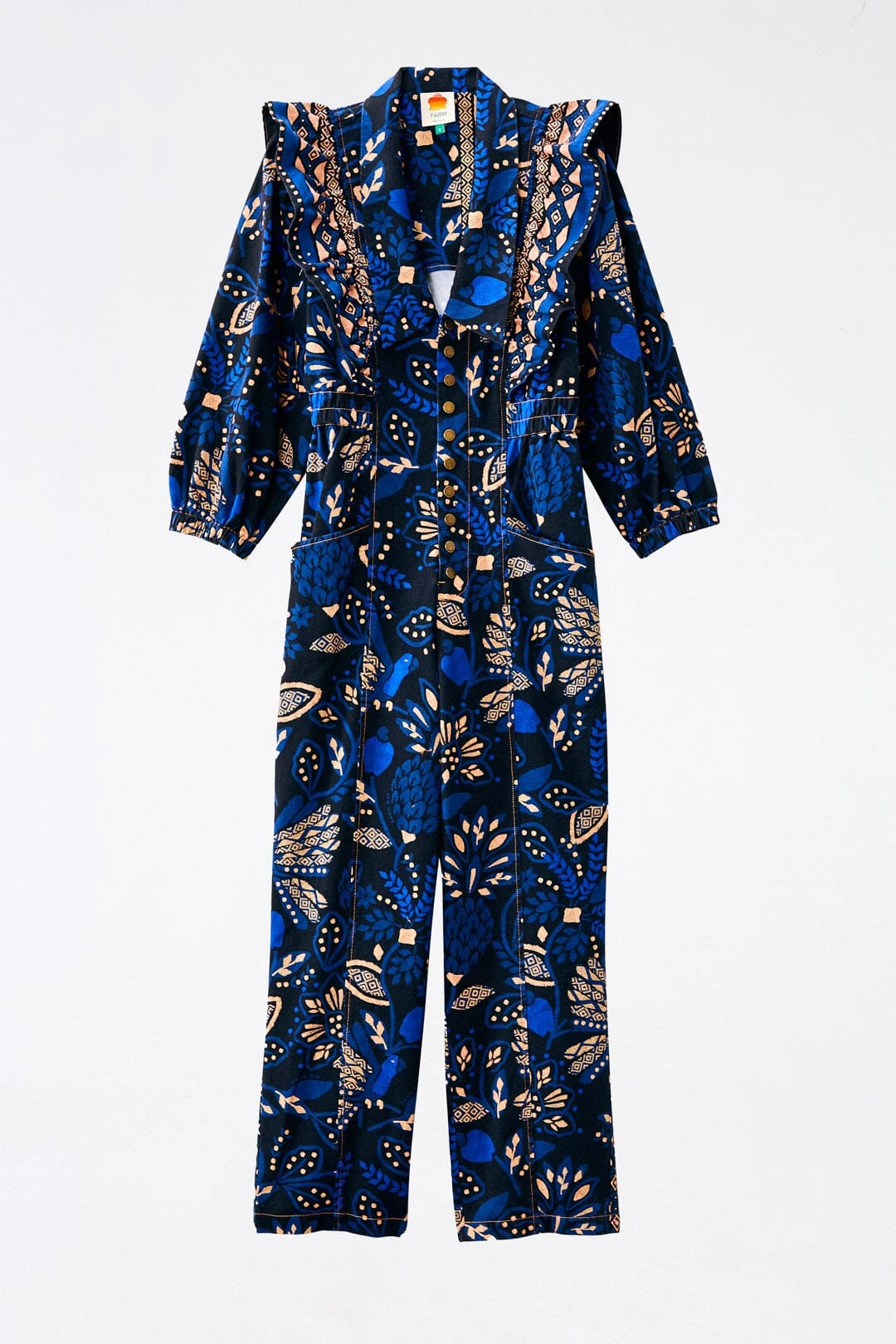 Farm Rio Black Macaw Forest Jumpsuit 6 Farm Rio Black Macaw Forest Jumpsuit - Image 6