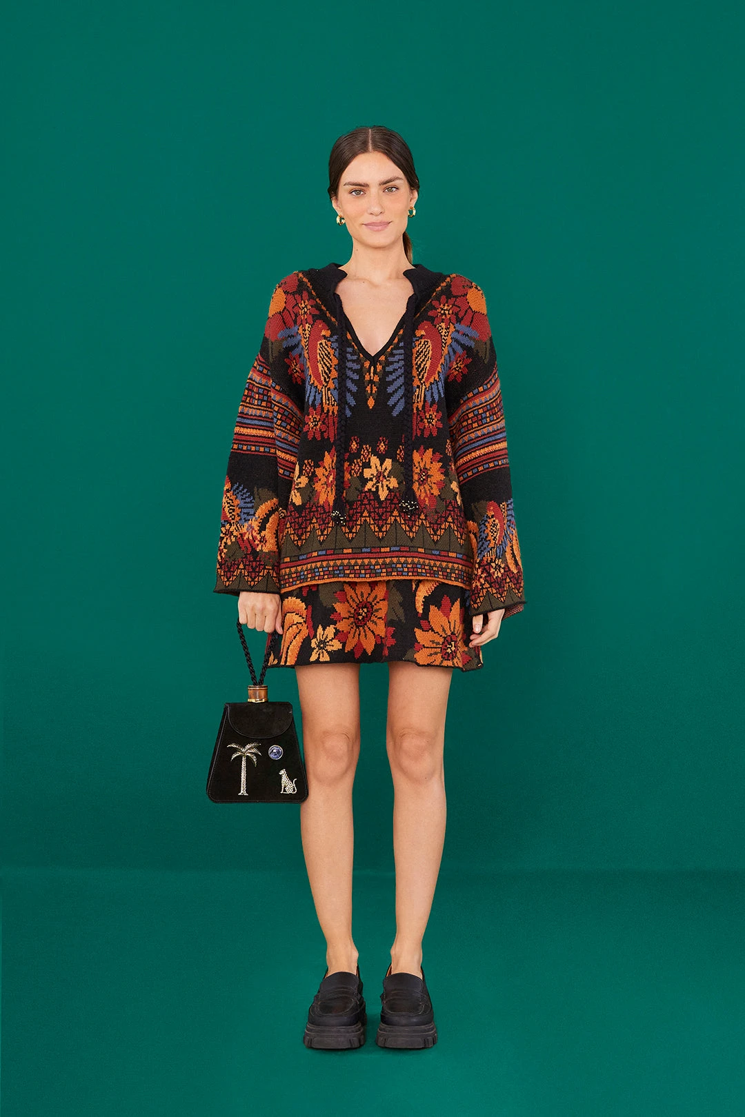 Farm Rio Macaw Ballet Ainika Sweater Skirt 4 Farm Rio Macaw Ballet Ainika Sweater Skirt - Image 4