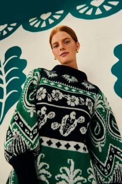 Farm Rio Mystic Scarf Sweater Dress -Farm Rio 304107 02