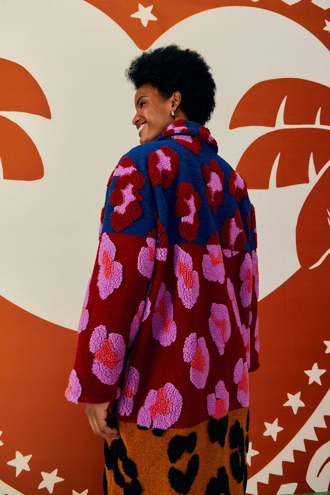 Farm Rio Mixed Leopards Fleece Coat 3 Farm Rio Mixed Leopards Fleece Coat - Image 3