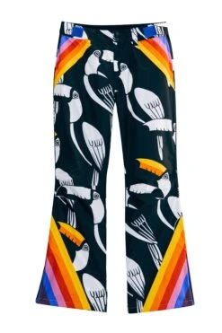 Farm Rio Black Graphic Toucans Ski Pants 11 Farm Rio Black Graphic Toucans Ski Pants -Farm Rio 304126 06