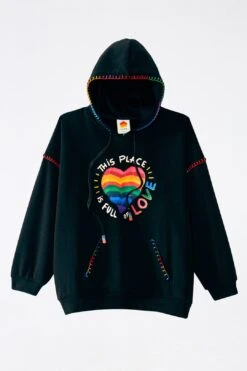 Farm Rio Black Full Of Love Sweatshirt 9 Farm Rio Black Full Of Love Sweatshirt -Farm Rio 304145 05