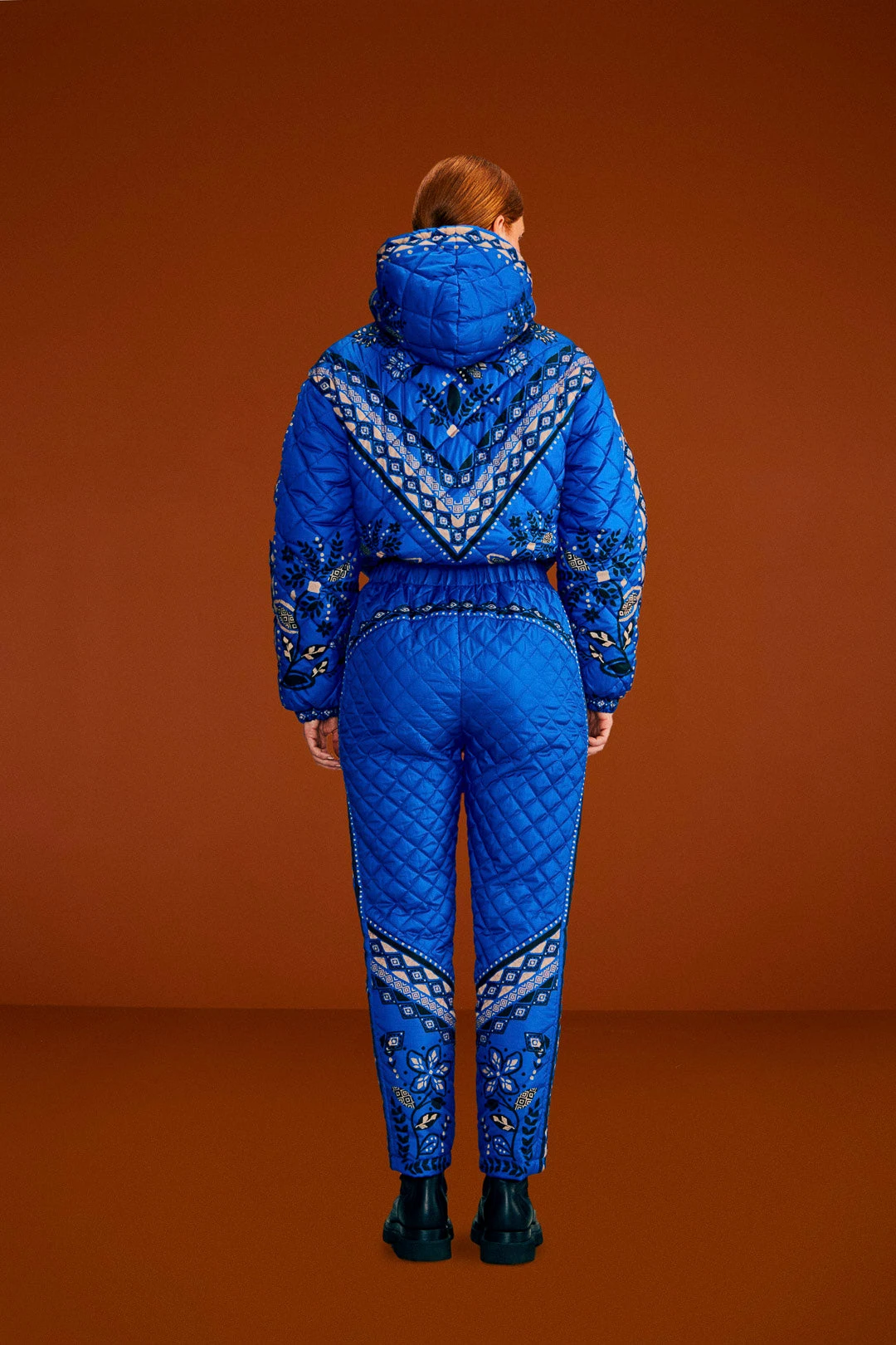 Farm Rio Black Macaw Forest Quilted Pants 3 Farm Rio Black Macaw Forest Quilted Pants - Image 3