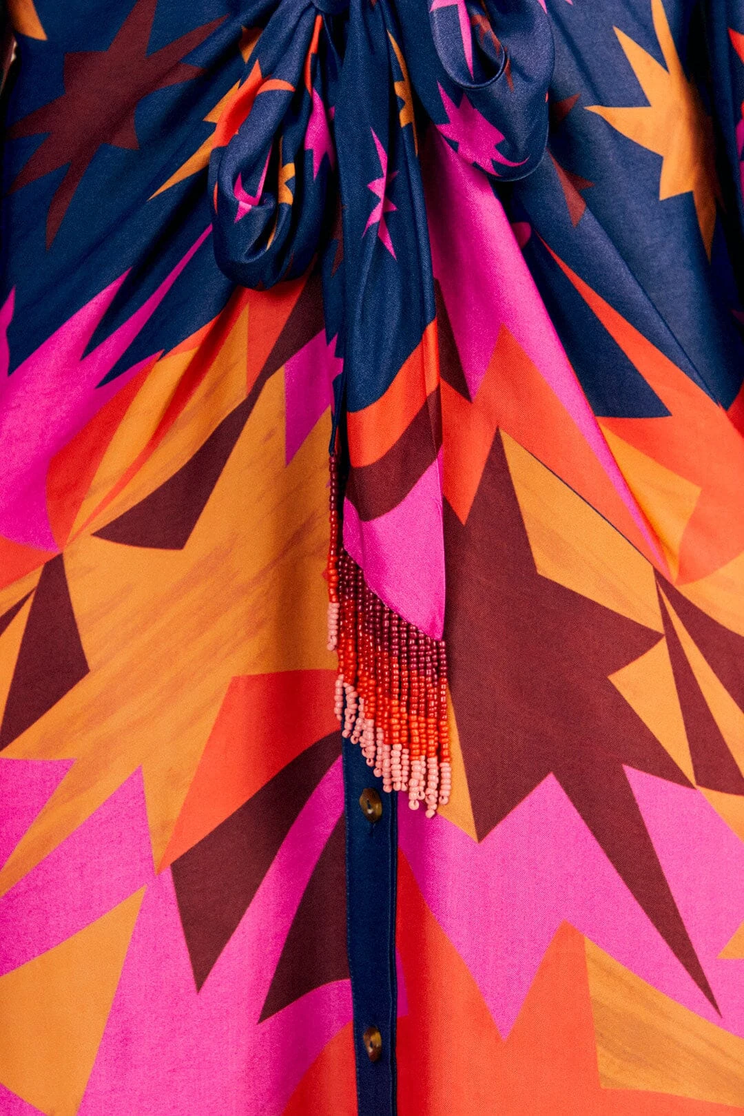 Farm Rio Graphic Scarves Lenzing™ Ecovero™ Viscose Midi Dress 5 Farm Rio Graphic Scarves Lenzing™ Ecovero™ Viscose Midi Dress - Image 5