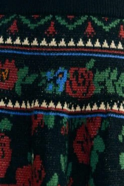 Farm Rio Black Flower Tapestry Sweater Skirt 11 Farm Rio Black Flower Tapestry Sweater Skirt -Farm Rio 304176 04 1