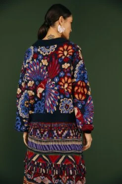 Farm Rio Navy Pineapple Flowers Sweater -Farm Rio 304516 03