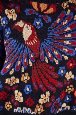 Farm Rio Navy Pineapple Flowers Sweater -Farm Rio 304516 04