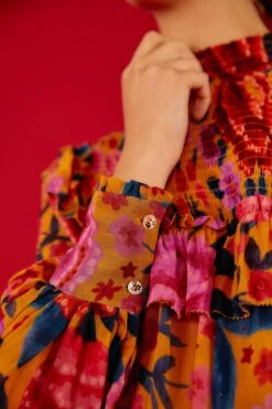 Farm Rio Yellow Floral Dream Blouse 9 Farm Rio Yellow Floral Dream Blouse -Farm Rio 304566 04 1