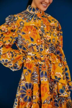 Farm Rio Yellow Pineapple Flowers Mini Dress 7 Farm Rio Yellow Pineapple Flowers Mini Dress -Farm Rio 304585 03