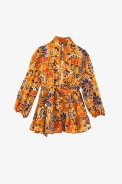 Farm Rio Yellow Pineapple Flowers Mini Dress 9 Farm Rio Yellow Pineapple Flowers Mini Dress -Farm Rio 304585 05