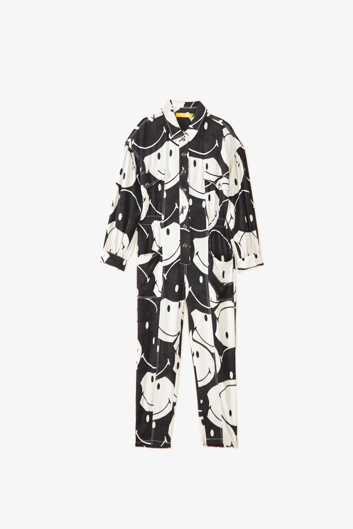 Farm Rio Black & White Smiley® Jumpsuit 6 Farm Rio Black & White Smiley® Jumpsuit - Image 6