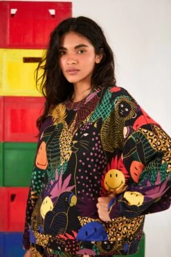 Farm Rio Pop Jungle Smiley® Sweatshirt