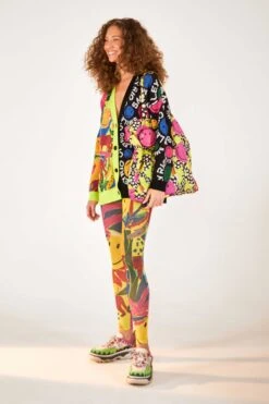 Farm Rio Mixed Prints Smiley® Cardigan -Farm Rio 305156 04