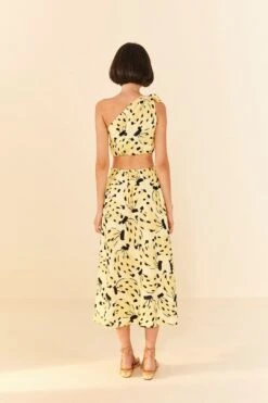 Farm Rio Yellow Bossa Banana Knot Midi Dress -Farm Rio 305266 04