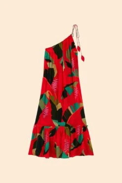 Farm Rio Red Heliconia Maxi Dress 11 Farm Rio Red Heliconia Maxi Dress -Farm Rio 305296 06