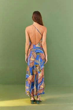 Farm Rio Blue Macaw Flight Lenzing™ Ecovero™ Viscose Midi Dress 7 Farm Rio Blue Macaw Flight Lenzing™ Ecovero™ Viscose Midi Dress -Farm Rio 305297 03