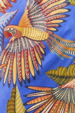 Farm Rio Blue Macaw Flight Lenzing™ Ecovero™ Viscose Midi Dress 8 Farm Rio Blue Macaw Flight Lenzing™ Ecovero™ Viscose Midi Dress -Farm Rio 305297 04