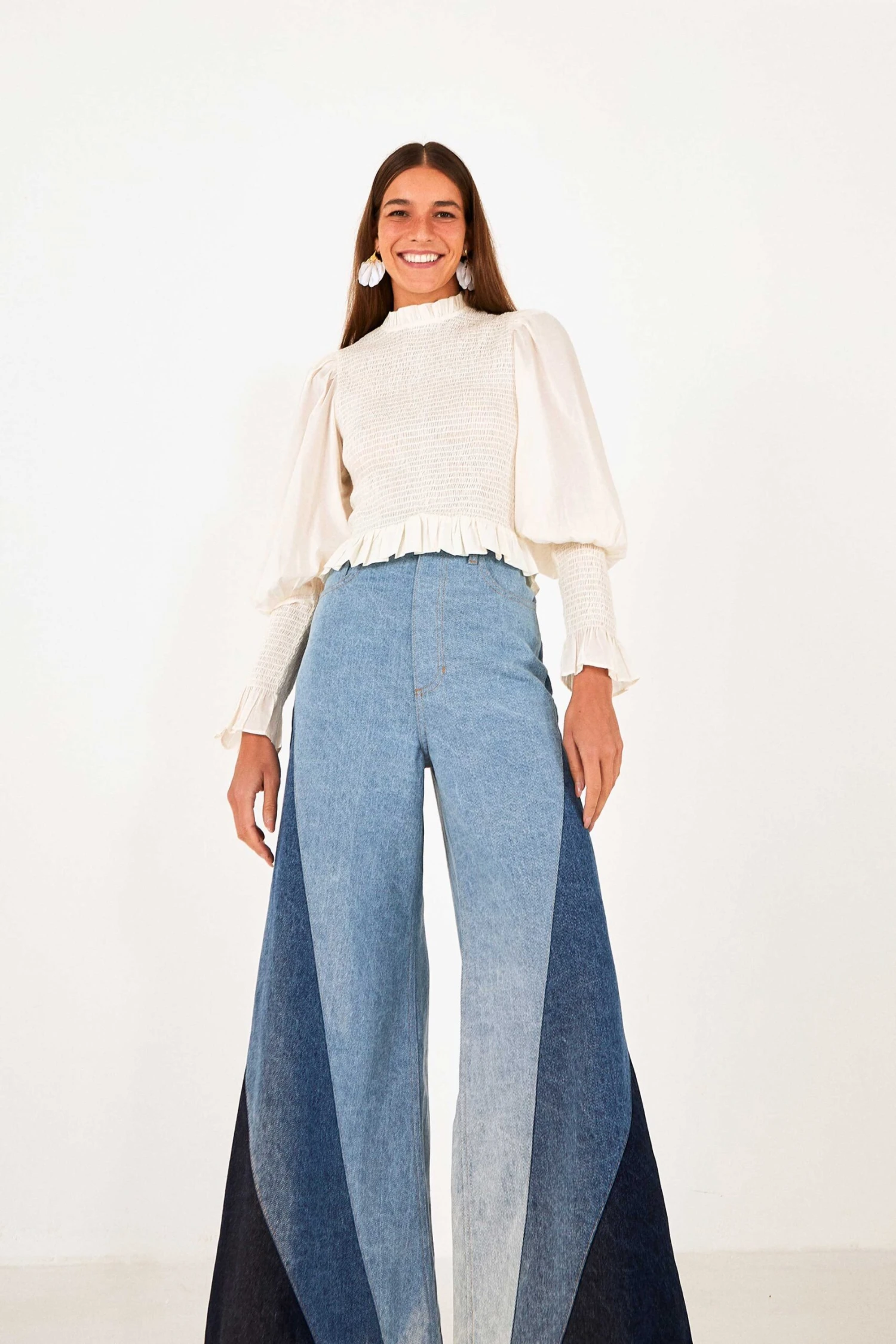 Farm Rio Patched Denim Pants 1 Farm Rio Patched Denim Pants